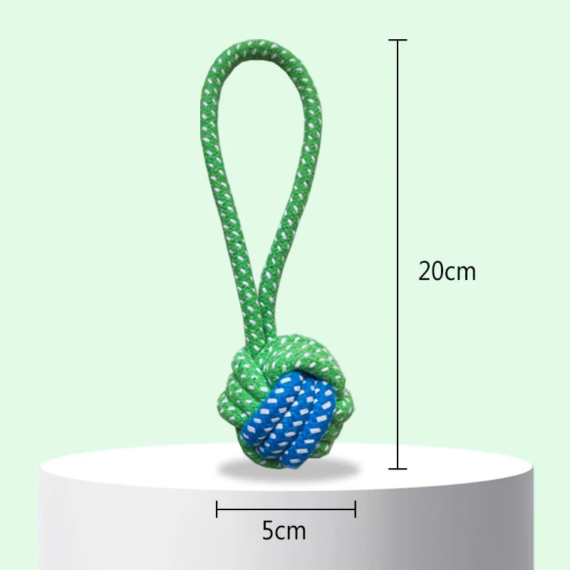 Interactive Cotton Rope Dog Toy – Natural, Washable & Dental‑Friendly