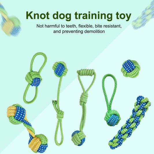 Interactive Cotton Rope Dog Toy – Natural, Washable & Dental‑Friendly