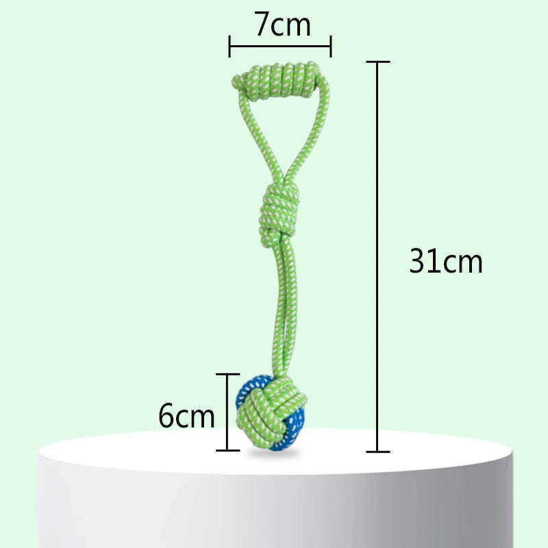 Interactive Cotton Rope Dog Toy – Natural, Washable & Dental‑Friendly