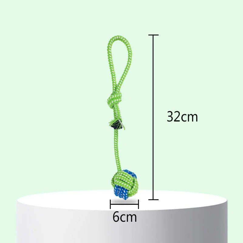 Interactive Cotton Rope Dog Toy – Natural, Washable & Dental‑Friendly
