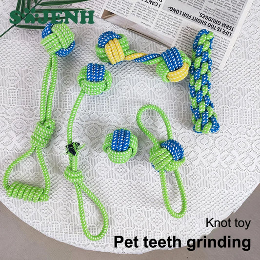 Interactive Cotton Rope Dog Toy – Natural, Washable & Dental‑Friendly