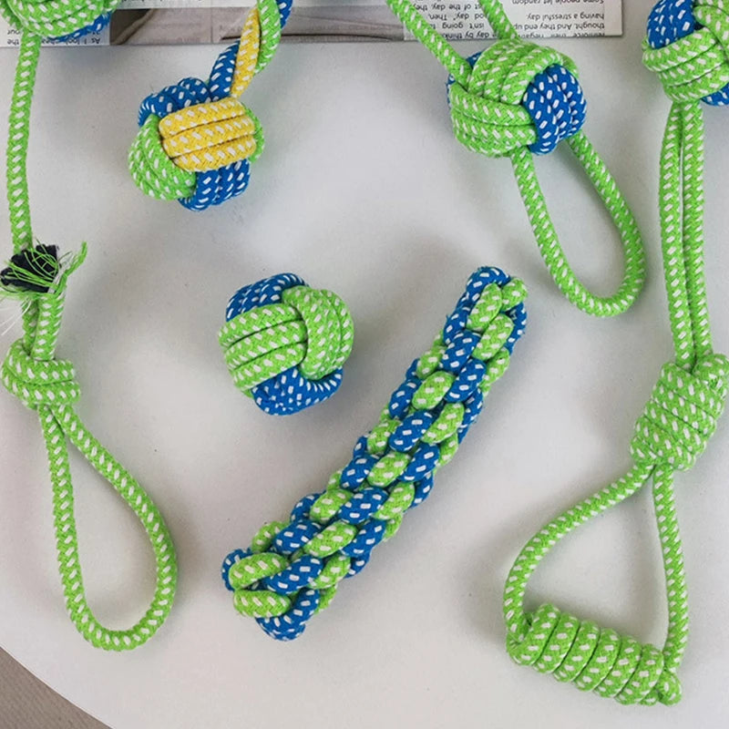 Interactive Cotton Rope Dog Toy – Natural, Washable & Dental‑Friendly