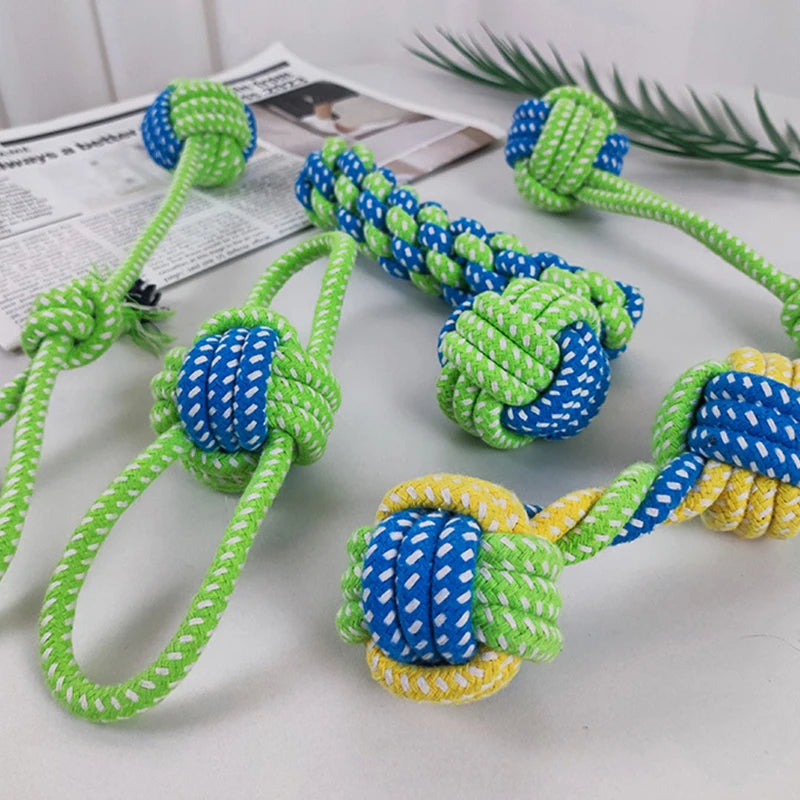 Interactive Cotton Rope Dog Toy – Natural, Washable & Dental‑Friendly