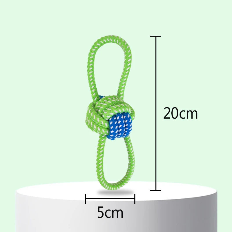 Interactive Cotton Rope Dog Toy – Natural, Washable & Dental‑Friendly